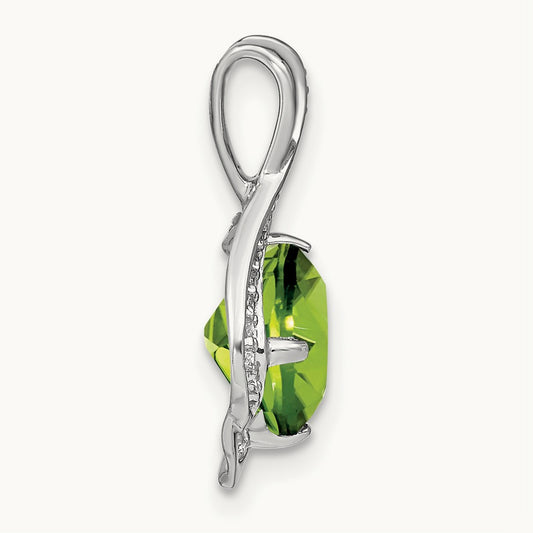 Peridot and Diamond Pendant — photo set