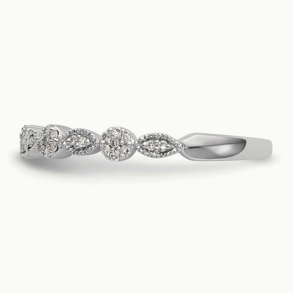 Diamond Band, 14K White Gold