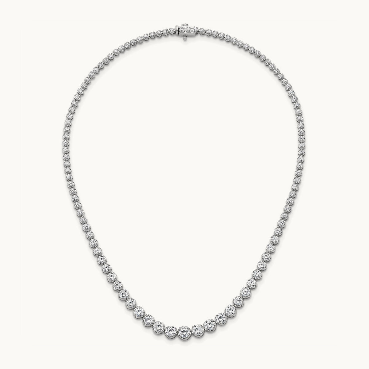 Graduated Tennis Necklace, 10.00 ct tw Lab-Grown Diamond