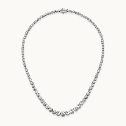 Graduated Tennis Necklace, 10.00 ct tw Lab-Grown Diamond