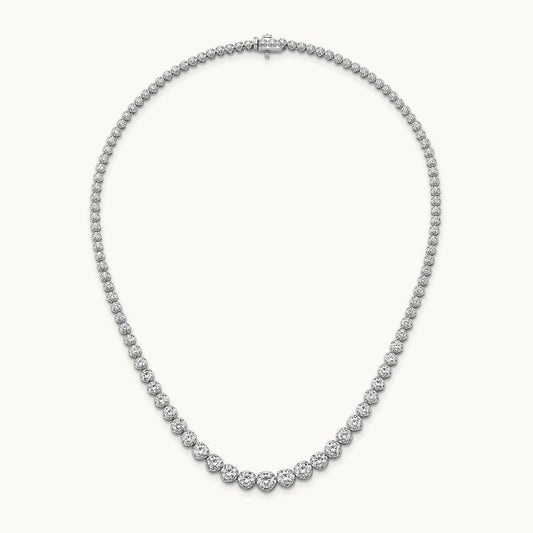 Graduated Tennis Necklace, 10.00 ct tw Lab-Grown Diamond