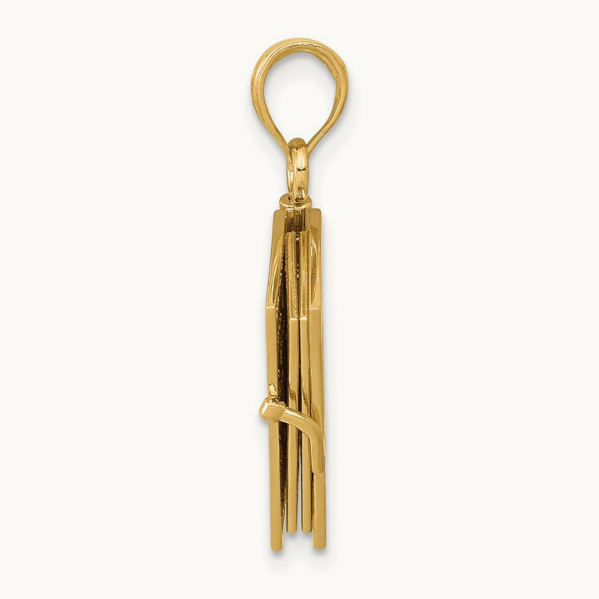 3D Lords Prayer Bible Pendant — 14K Yellow Gold