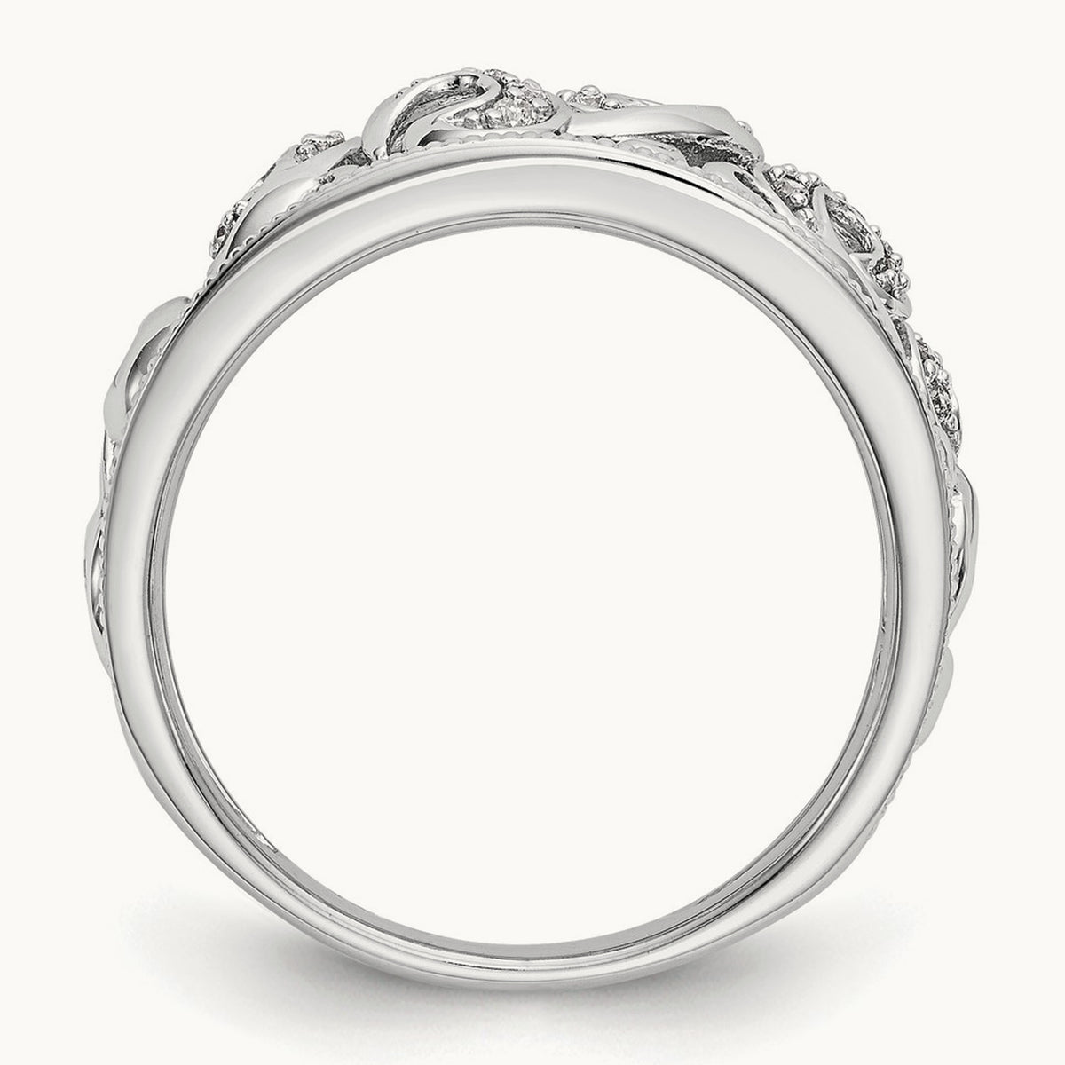 Diamond Band, 14K White Gold
