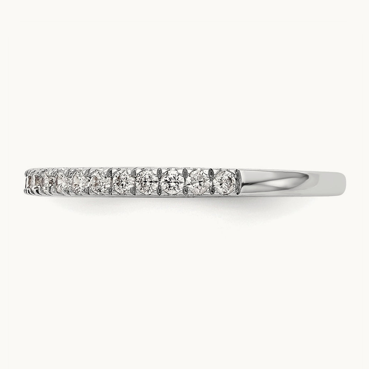Diamond Wedding Band, 14K White Gold
