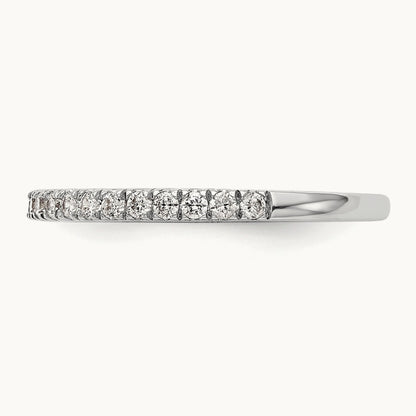 Diamond Wedding Band, 14K White Gold
