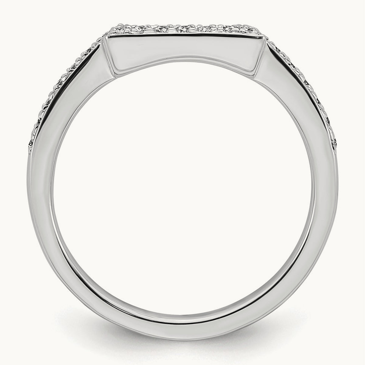Diamond Wedding Band, 14K White Gold