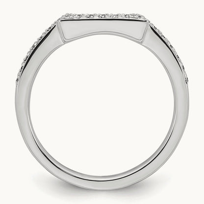 Diamond Wedding Band, 14K White Gold