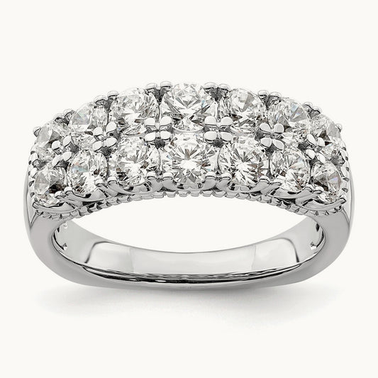 Double Row Band, 1.50 ct tw Lab-Grown Diamond