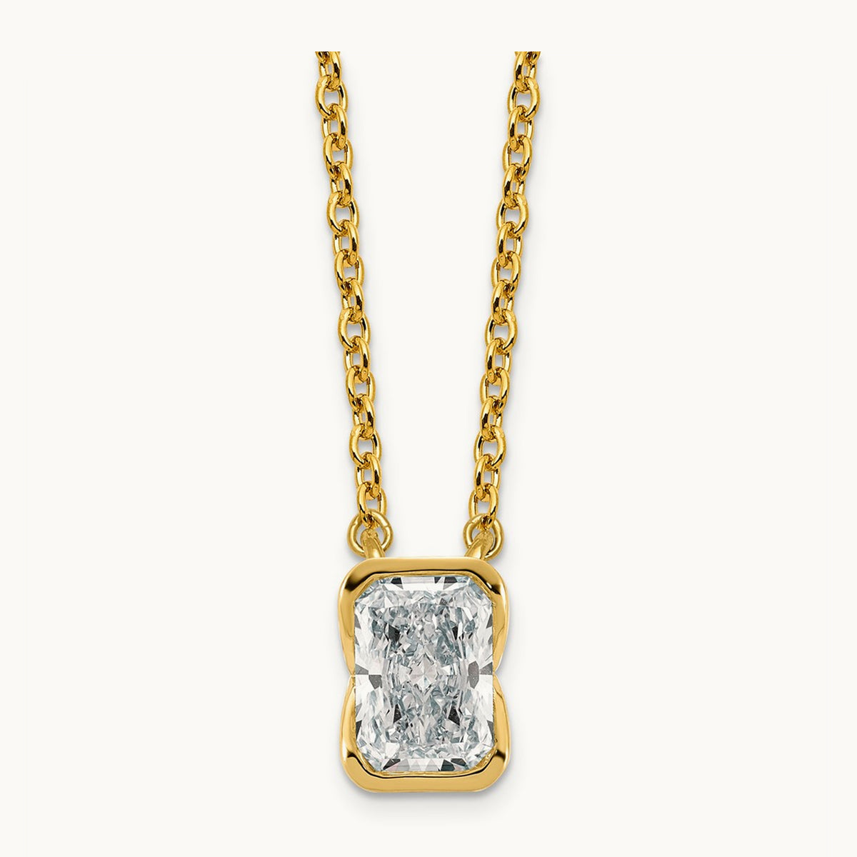 Radiant Pendant Necklace, 1.00-3.00 ct tw Lab-Grown Diamond