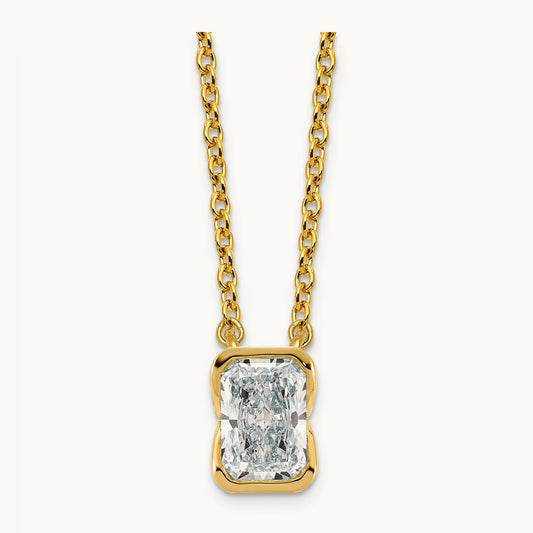 Radiant Pendant Necklace, 1.00-3.00 ct tw Lab-Grown Diamond