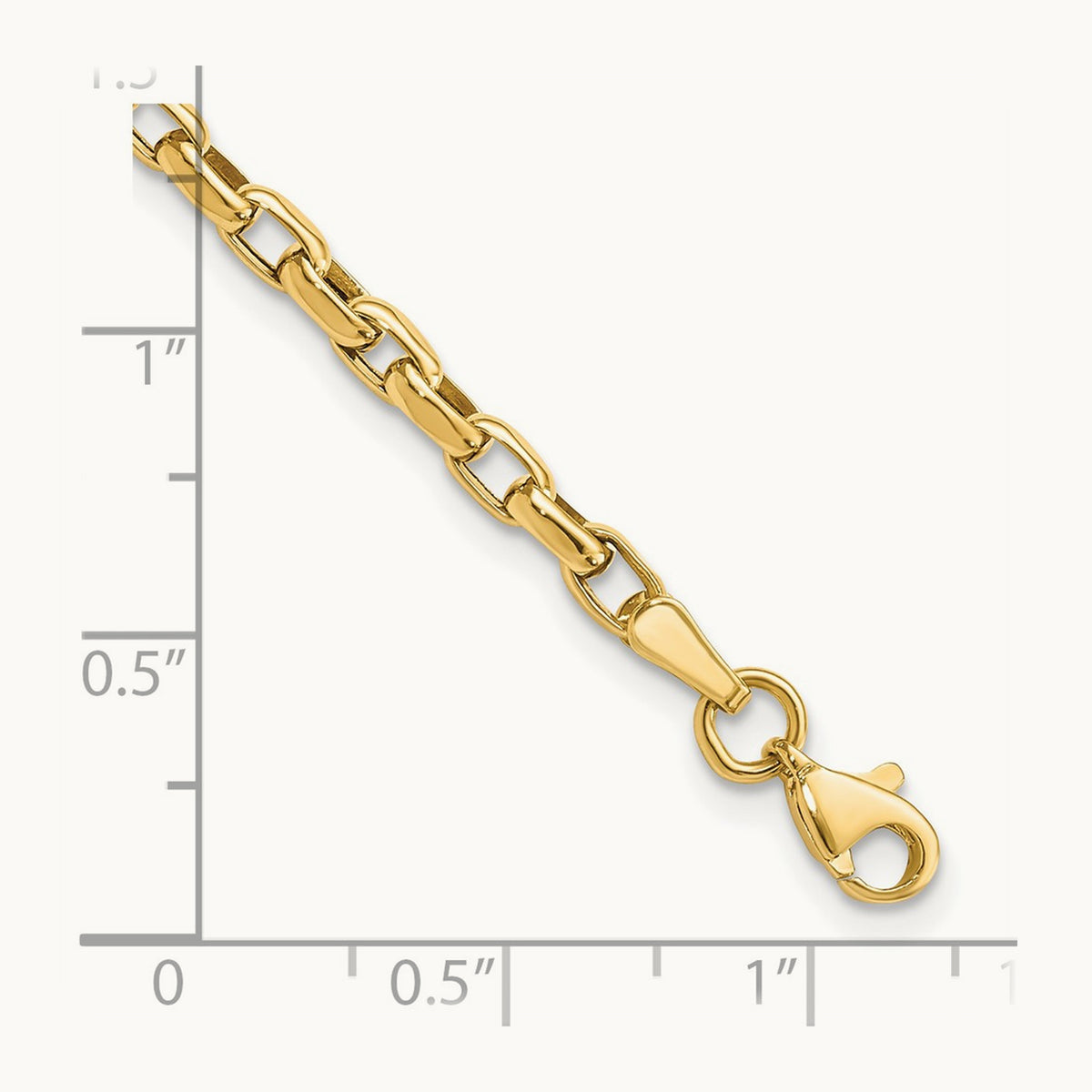 Fancy Link Bracelet, 14K