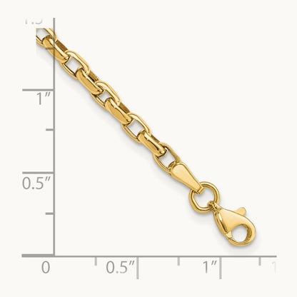 Fancy Link Bracelet, 14K