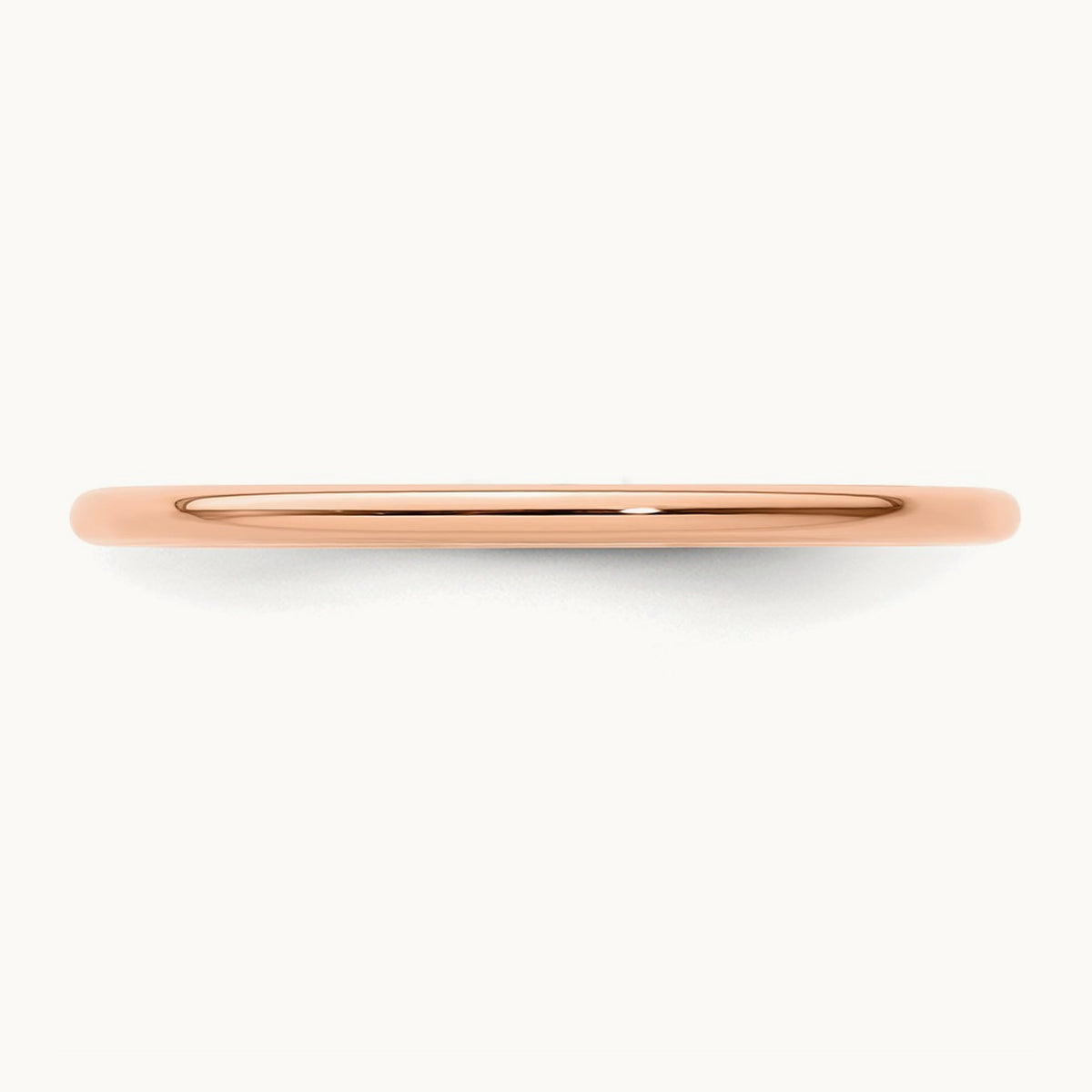 Half Round Stackable Band — 14K Rose Gold