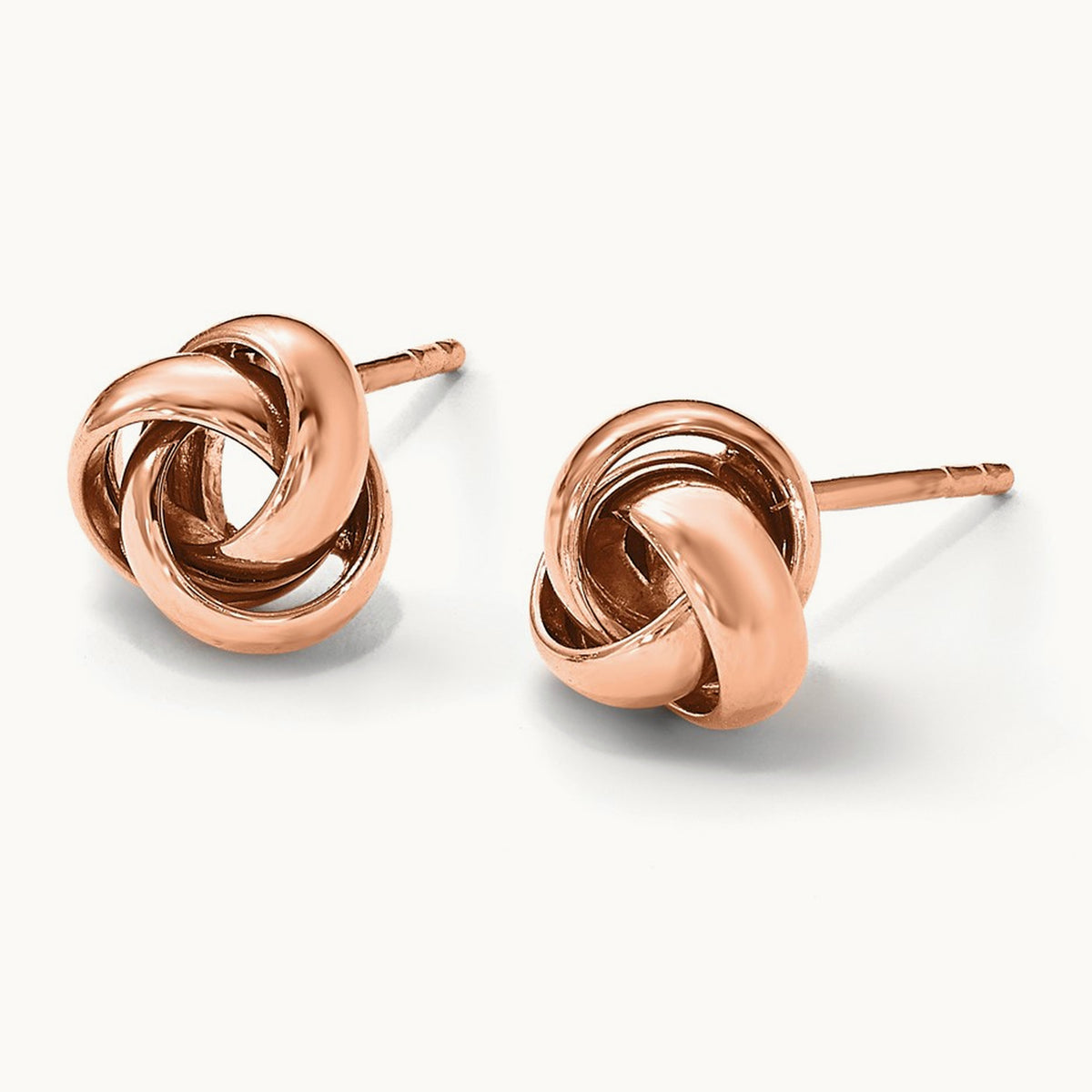 Polished Post Earrings — Leslie's — 14K Rose Gold