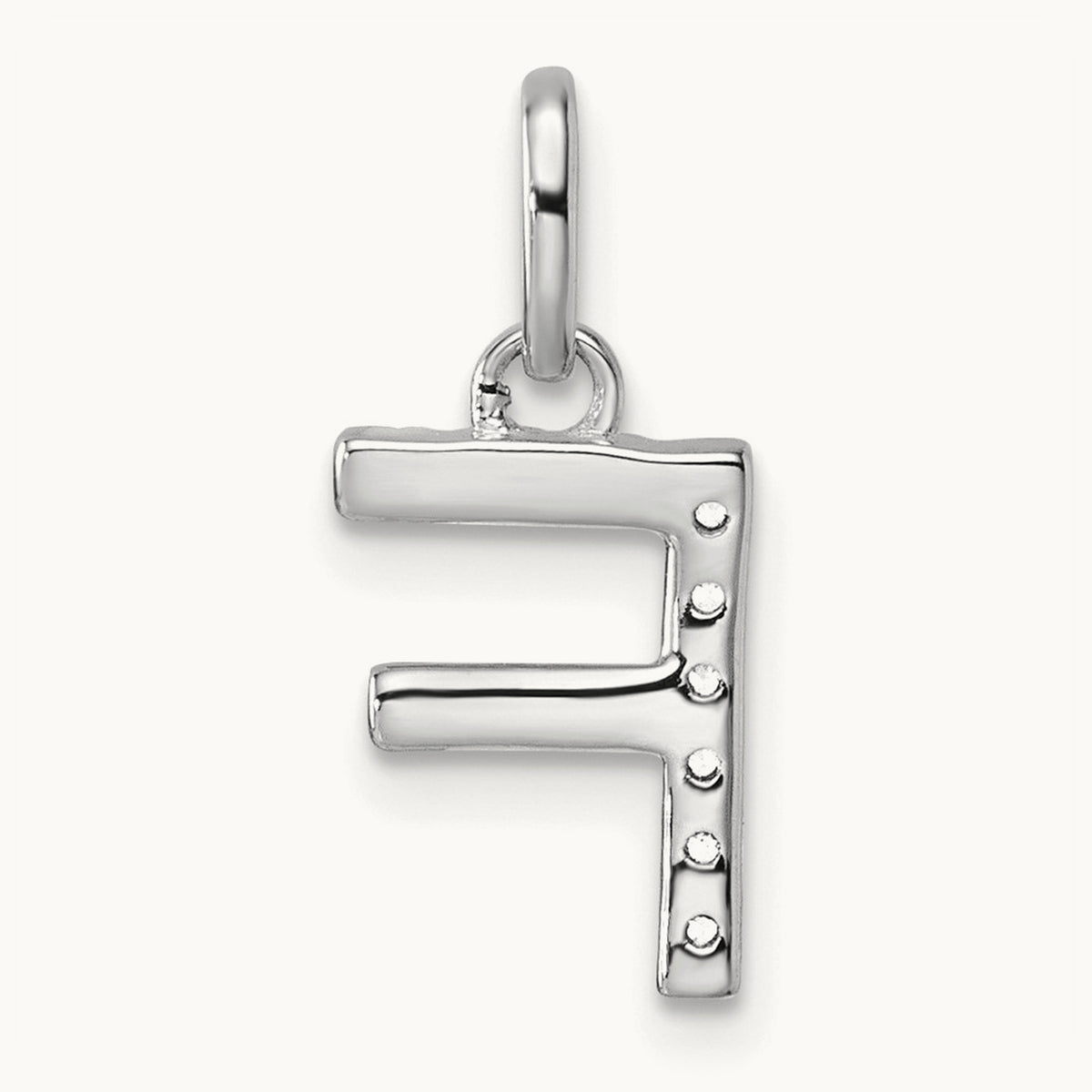 Twisted Diamond Charm — 14K White Gold, F