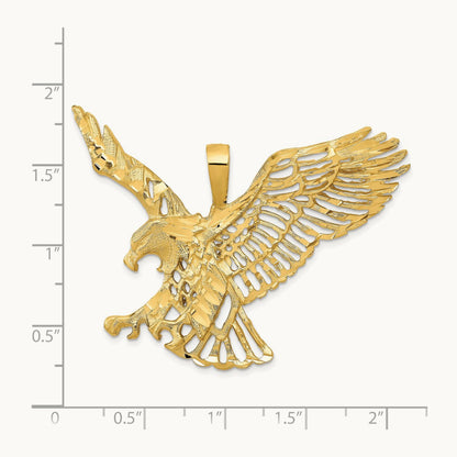 Large Eagle Charm, 14K