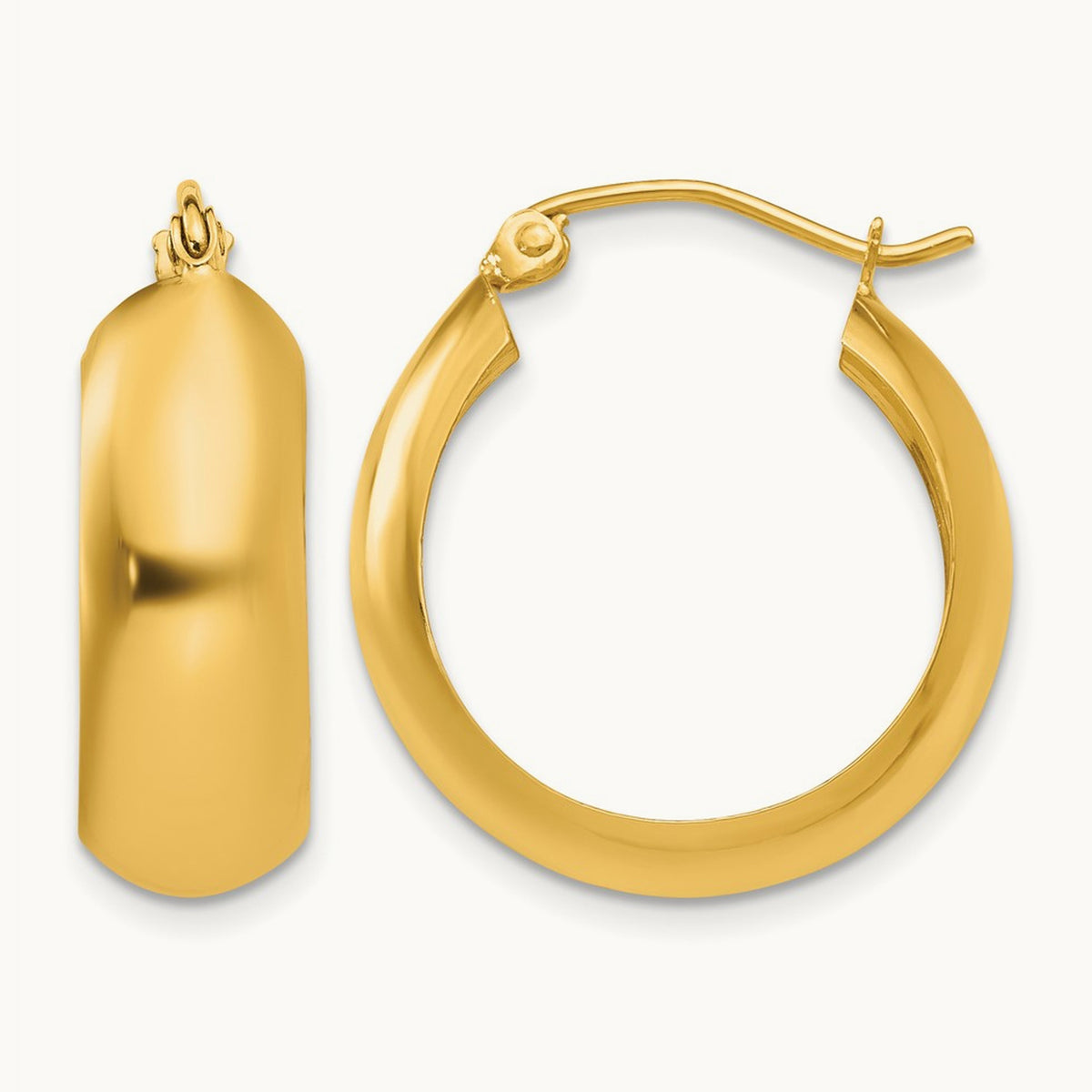Hoop Earrings, 14K