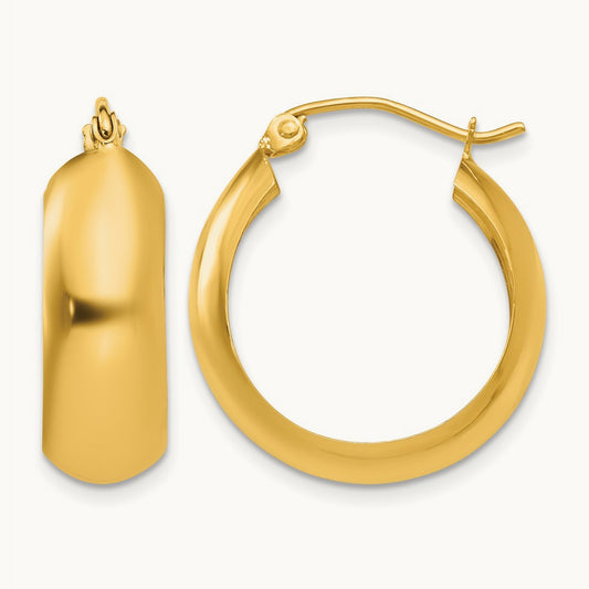 Hoop Earrings, 14K