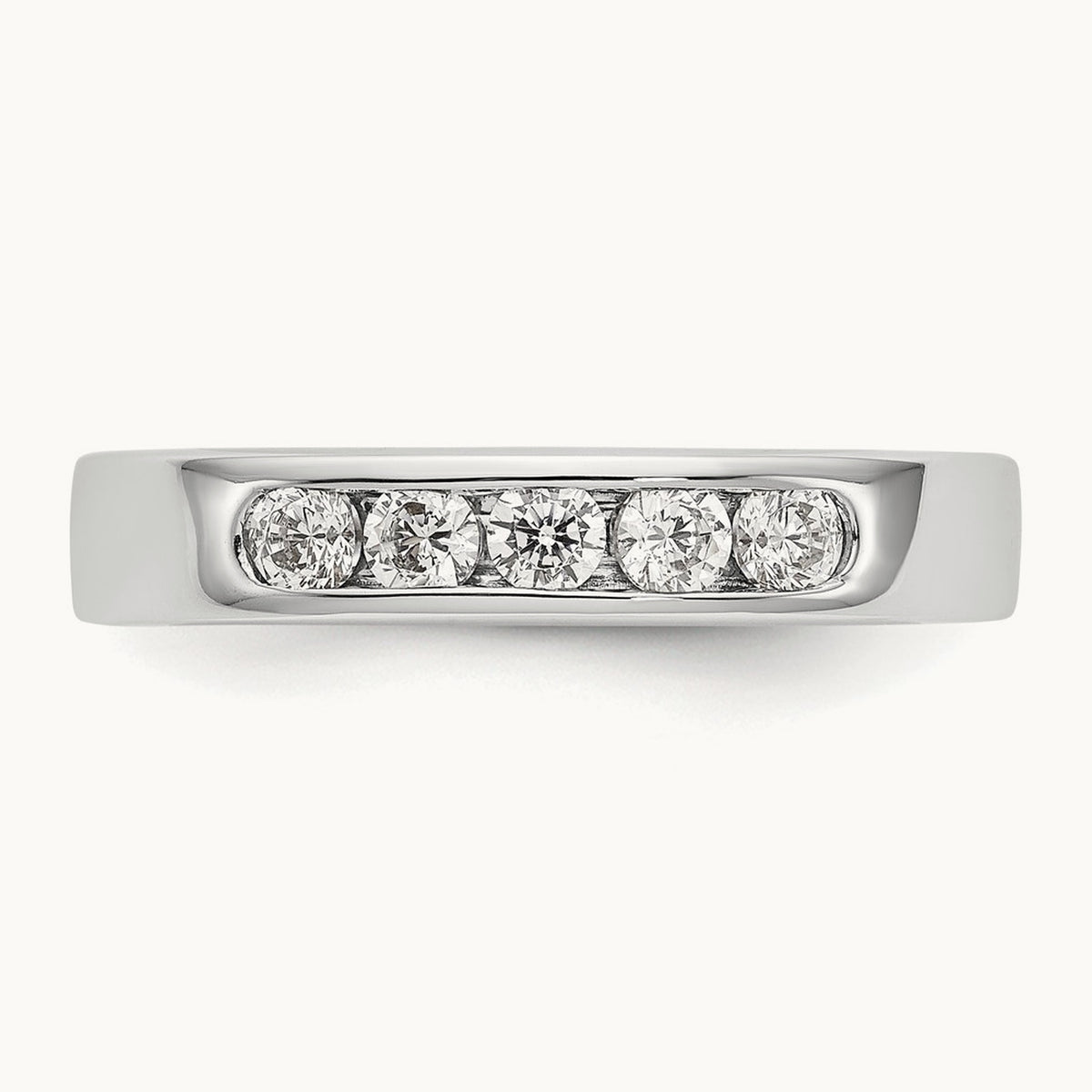 5-Stone Diamond Channel Band — 0.40 ct tw, 6