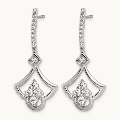 Post Dangle Earrings, 1.00-1.50 ct tw Lab-Grown Diamond