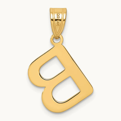 Polished Bubble Initial Pendant