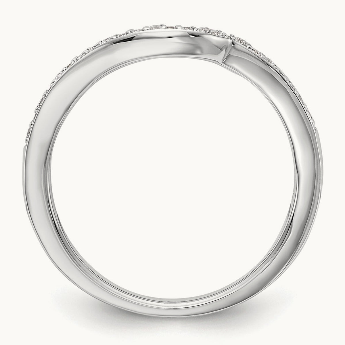 Diamond Wedding Band, 14K White Gold