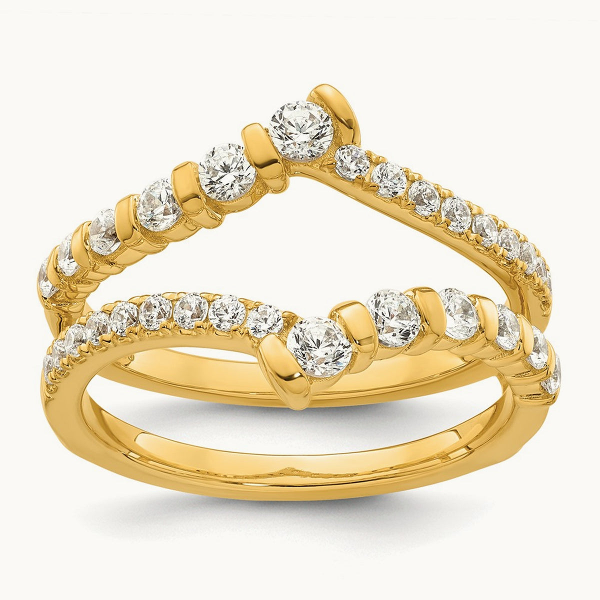 Ring Guard, 0.75 ct tw Lab-Grown Diamond — 14K Yellow Gold