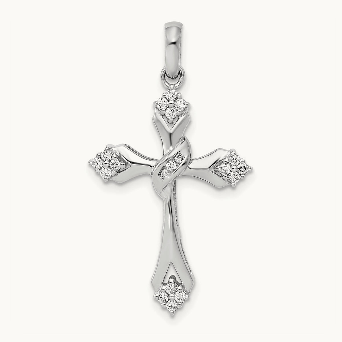 1/5ct. Diamond Cross Pendant — photo set