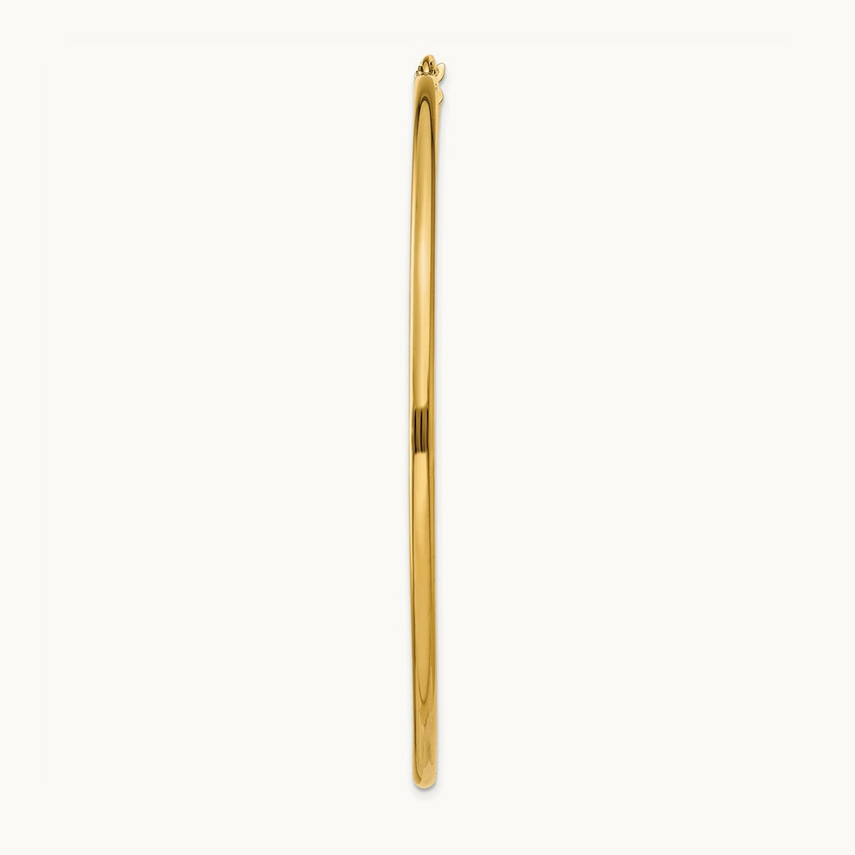 Single 14k Polished 2x65mm Lightweight Tube Hoop Earring