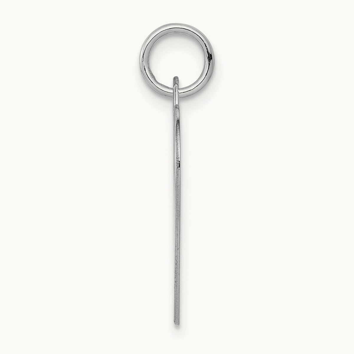 Plain .018 Gauge Engraveable Heart Disc Charm — 14K White Gold, 22mm