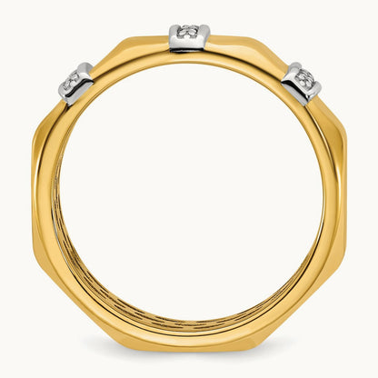 14ktt IB Goodman Mens Satin Diamond Ring Mounting
