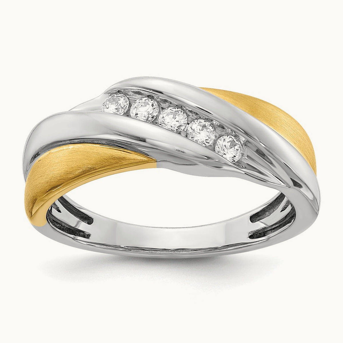 Diamond Men's Ring, 14K Two-tone
