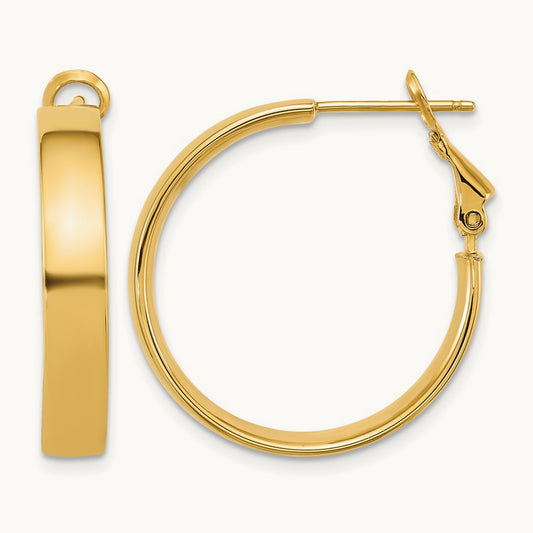 Polished Hoop Earrings — photo set