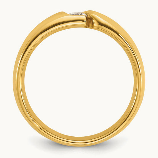 IBGoodman Men's Diamond Complete Ring, 14K