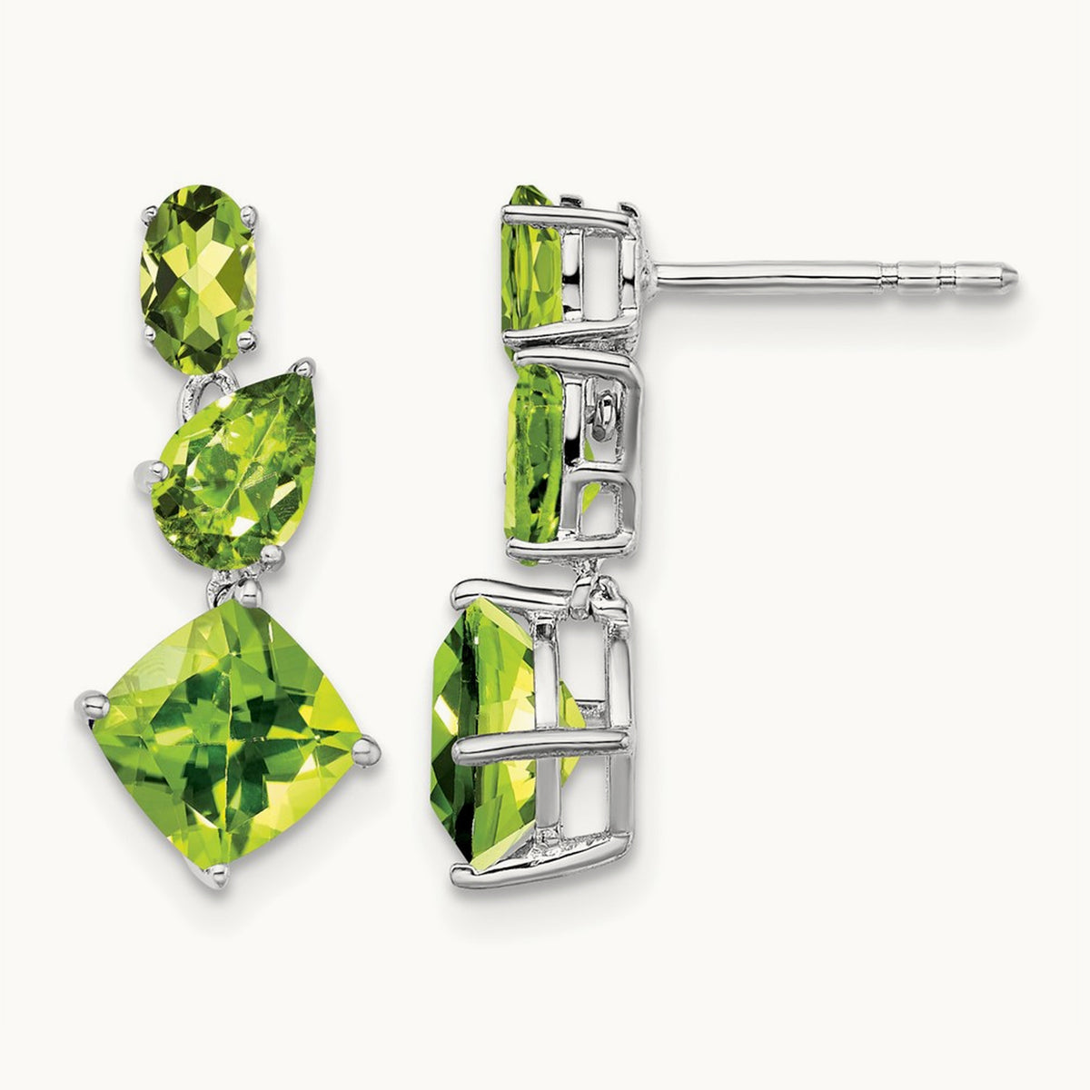 Peridot Dangle Earrings — photo set