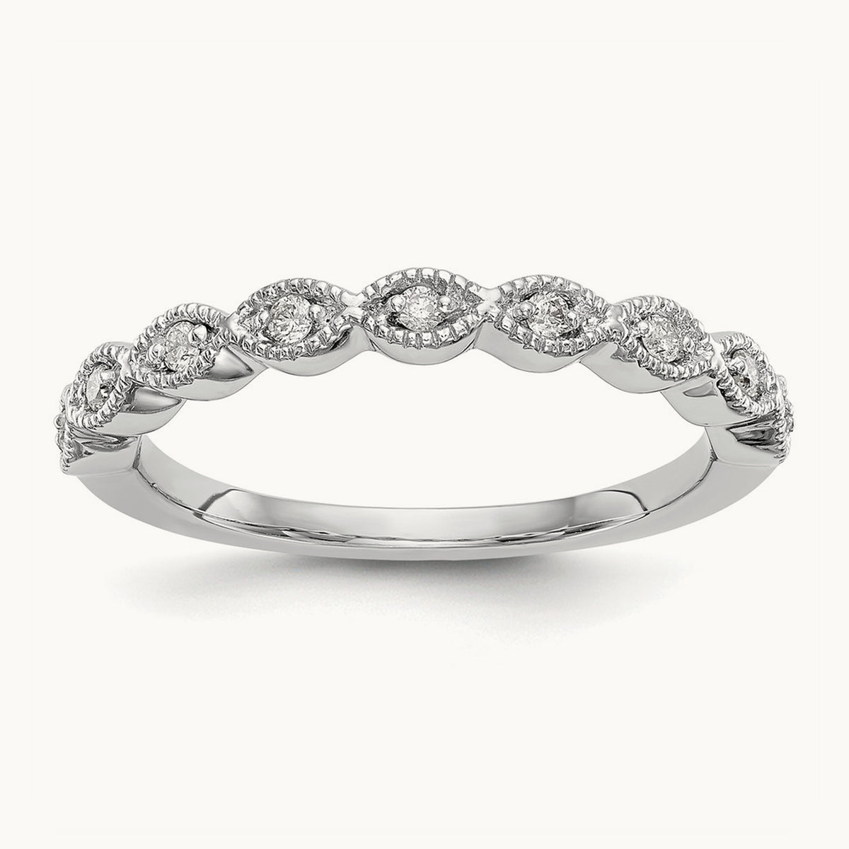Diamond Band — 14K White Gold, 7
