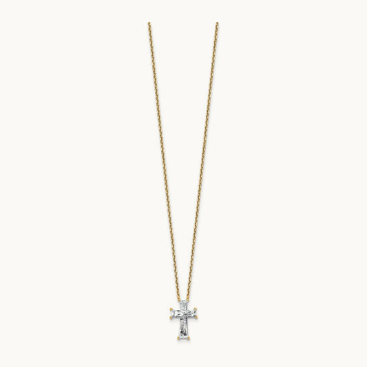 Cross Necklace, 3.75 ct tw Lab-Grown Diamond