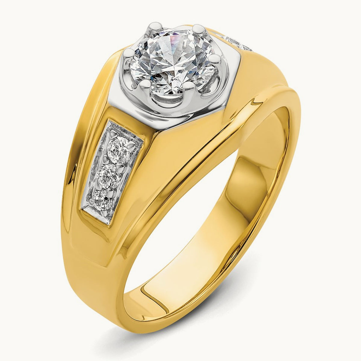 Men's Ring, 1.25 ct tw Lab-Grown Diamond