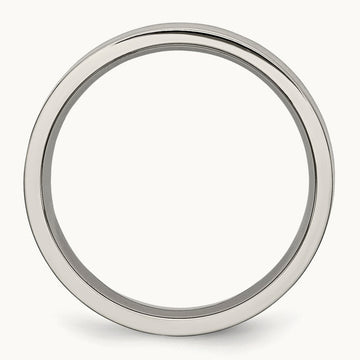 Titanium Flat 5mm Brushed Band