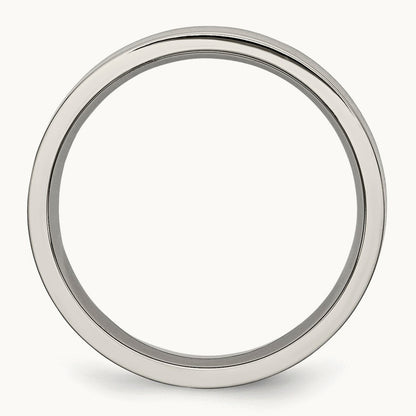 Titanium Flat 5mm Brushed Band