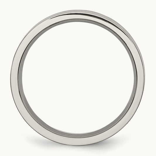 Titanium Flat 5mm Brushed Band