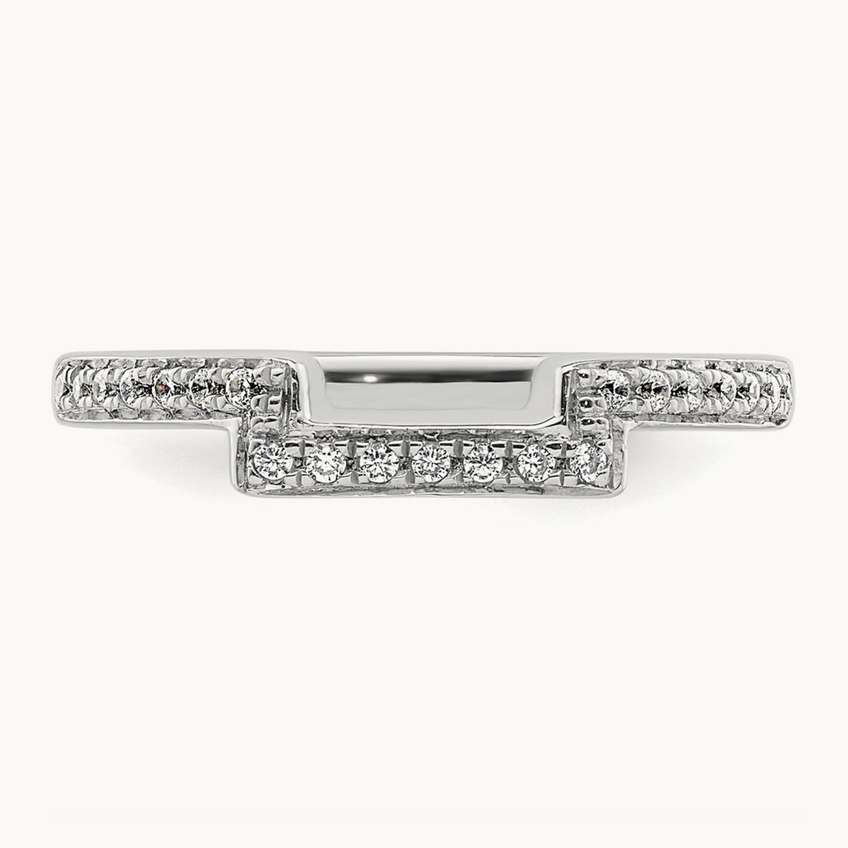Diamond Wedding Band, 14K White Gold