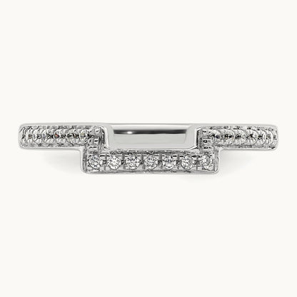 Diamond Wedding Band, 14K White Gold