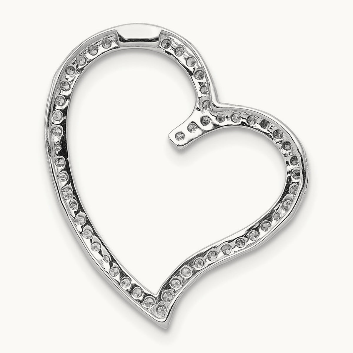 1/4ct. Diamond Heart Chain Slide — photo set