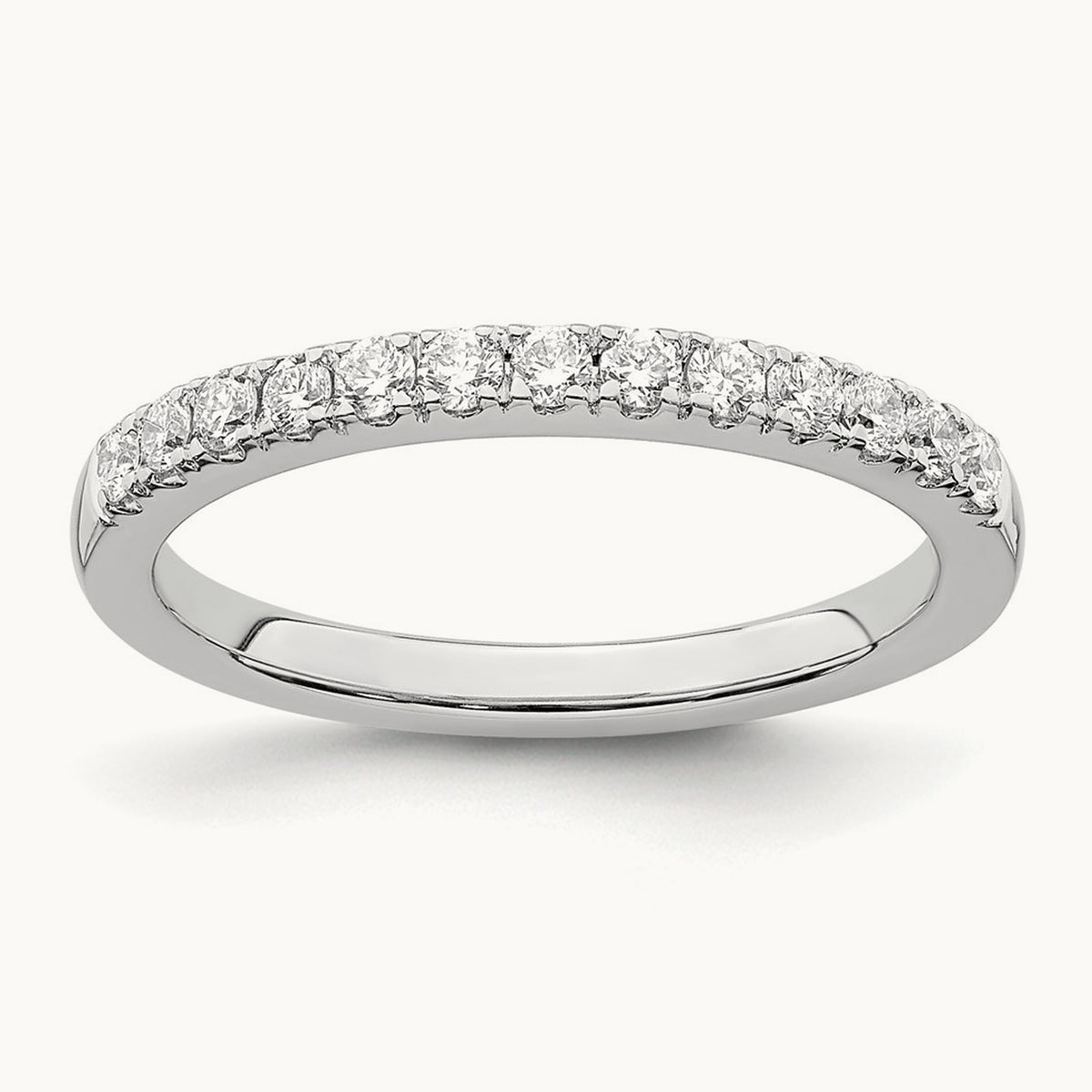 Diamond Wedding Band, 14K White Gold