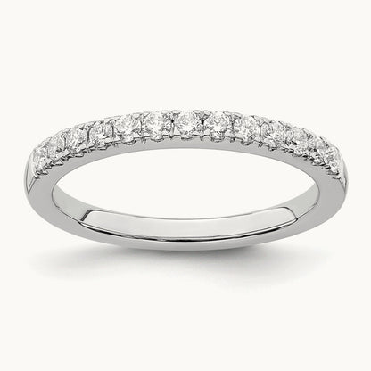 Diamond Wedding Band, 14K White Gold