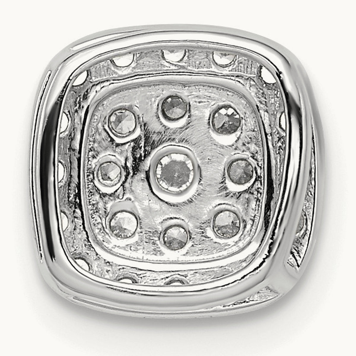 Chain Slide Pendant, 0.25 ct tw Lab-Grown Diamond — 14K White Gold