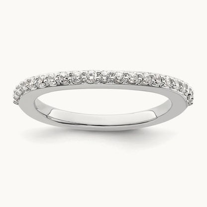 Diamond Wedding Band, 14K White Gold
