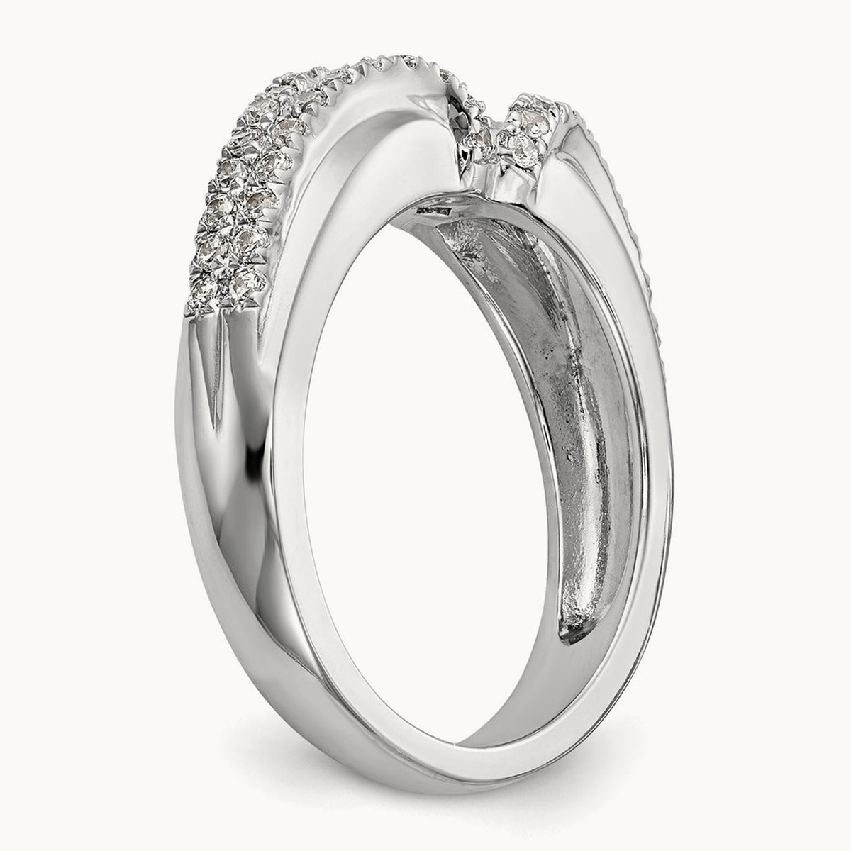 Peg Set Semi-Mount Engagement Ring, 0.50 ct tw