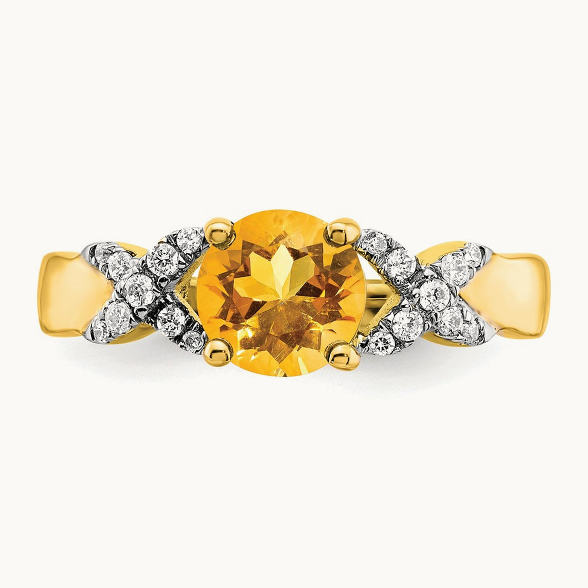 Citrine and Diamond Ring — photo set